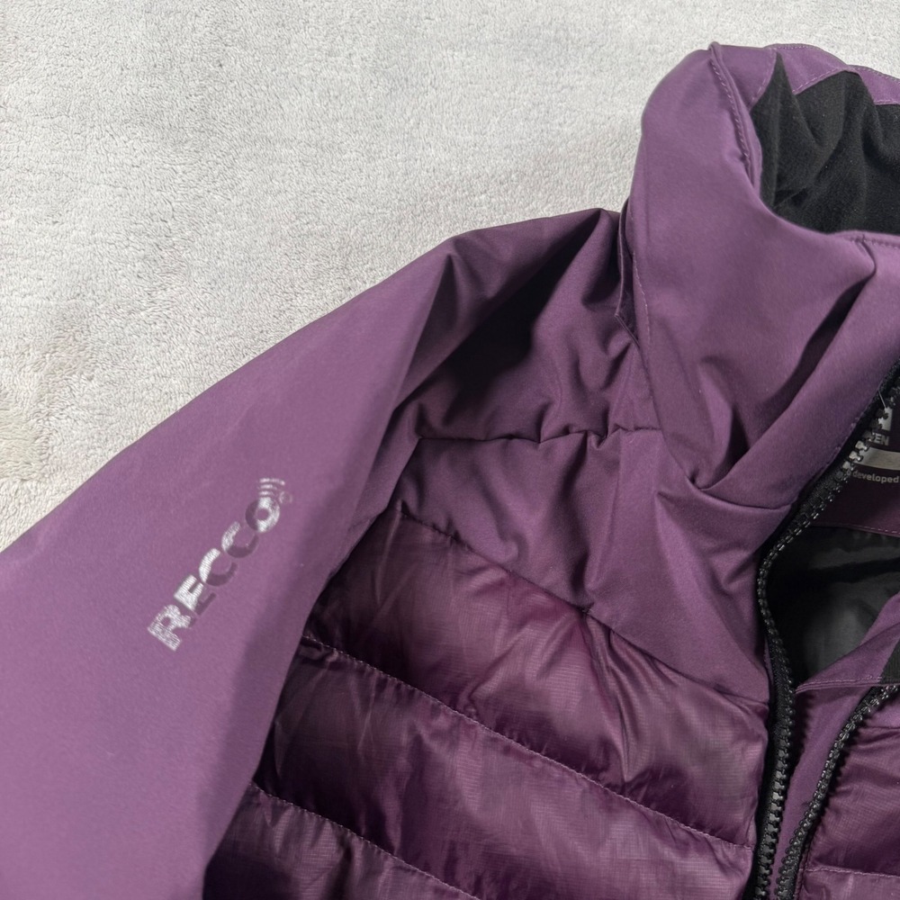 Helly Hansen Jacket Womens Youth 12 Purple RECCO Insulated Puffer Winter Coat - Picture 5 of 12